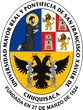 Escudo de Universidad Mayor, Real y Pontificia de San Francisco Xavier de Chuquisaca